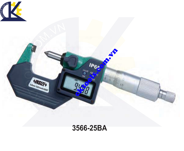 Panme  điện tử   INSIZE  3566-25BA  ,  DIGITAL CRIMP HEIGHT   MICROMETERS   3566-25BA