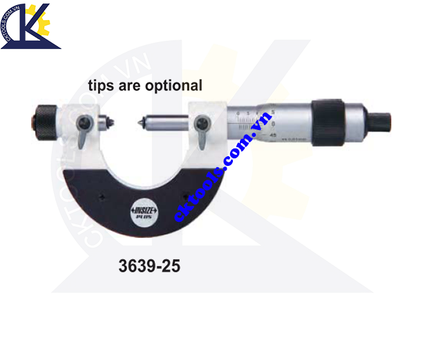 Panme điện tử   INSIZE  3639-25 ,   EXTERNAL SCREW THREAD MICROMETERS   3639-25