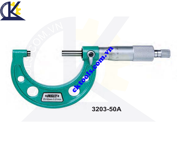 Panme  cơ khí   INSIZE  3203-50A  ,   OUTSIDE  MICROMETERS   3203-50A 