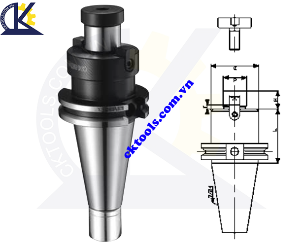 BẦU KẸP KHỎA MẶT CAT-FMA  VERTEX     CAT40-FMA25.4-2.0