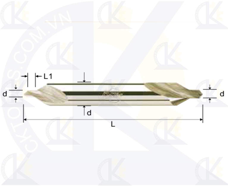 Mũi khoan tâm CMTec CDC60, Mũi khoan CMTéc CDC60