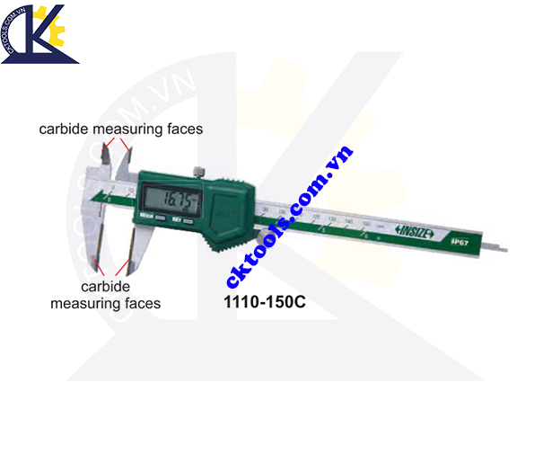 Thước cặp điện tử  INSIZE   1110-150C , 1110-150D , 1110-150CW , 1110-150DW  , DIGITAL CALIPERS  WITH CARBIDE TIPPED JAWS  1110-150C , 1110-150D , 1110-150CW , 1110-150DW