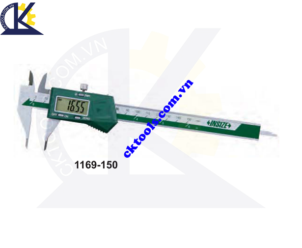 Thước kẹp điện tử đo rãnh INSIZE  1169-150 , 1169-150WL  ,  DIGITAL  SMALL POINT  CALIPERS  1169-150 , 1169-150WL