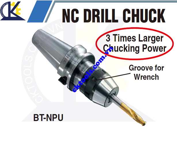 Đầu kẹp dao NIKKEN BT50- NPU, Holder NIKKEN BT50-MPU, NC DRILL CHUCK BT50-NPU