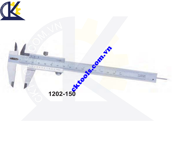 Thước kẹp cơ  INSIZE  1202-150  ,  VERNIER CALIPER WITH ROUND DEPTH BAR  1202-150