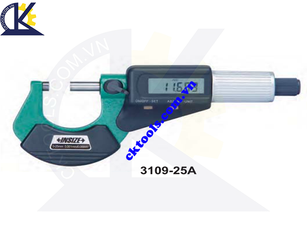 Panme điện tử  INSIZE  3109-25A ,  DIGITAL  OUTSIDE  MICROMETERS (BASIC TYPE , WITH  DATA OUTPUT )   3109-25A