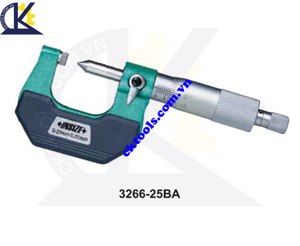 Panme  cơ khí   INSIZE  3266-25BA  ,  CRIMP HEIGHT   MICROMETERS   3266-25BA