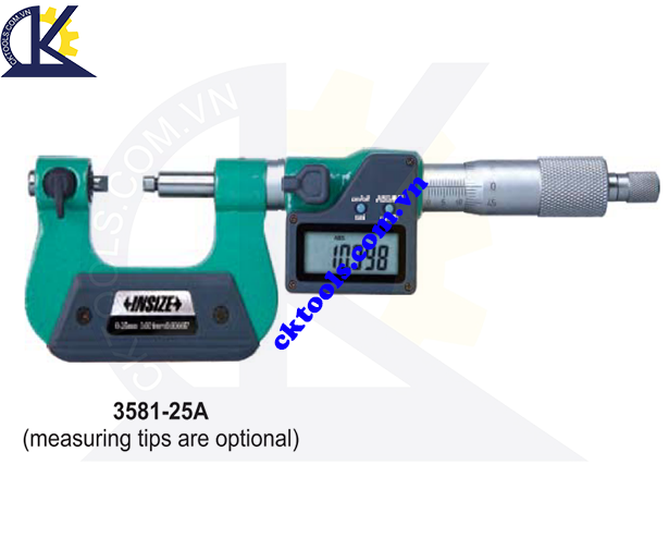 Panme  đo ren   INSIZE  3581-25A  ,     DIGITAL SCREW THREAD  MICROMETERS   3581-25A