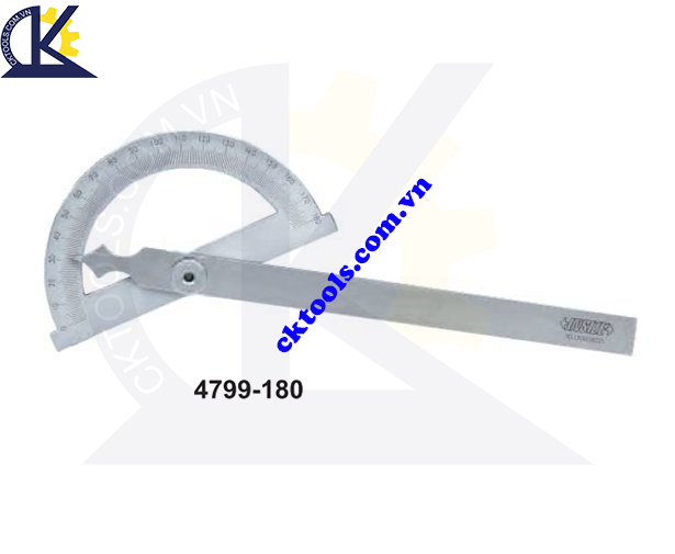 Thước đo độ INSIZE  4779-180 ,   PROTRACTORS  4779-180