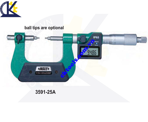 Panme  đo bánh răng   INSIZE  3291-25A  ,  DIGITAL  GEAR TOOTH  MICROMETERS   3291-25A