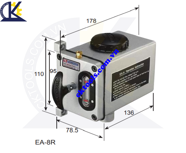 BỘ BƠM DẦU BÔI TRƠN CẦM TAY  VERTEX  EA-8R