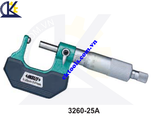 Panme  cơ khí  INSIZE 3260-25A ,  SPHERICAL  ANVIL TUBE  MICROMETERS   3260-25A