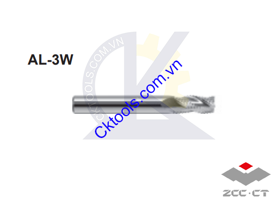 Dao phay  ZCCCT  dòng    AL-3W-D6.0 ,  AL-3W-D8.0  ,  AL-3W-D10.0 ,  Dao phay phá thô  nhôm  ZCC.CT   AL-3W-D6.0 ,  AL-3W-D8.0  ,  AL-3W-D10.0