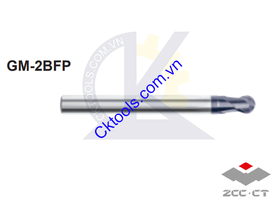 Dao phay  ZCCCT  dòng    GM-2BFP-R10.0   , Dao phay  ngón hợp kim  ZCC.CT   GM-2BFP-R10.0