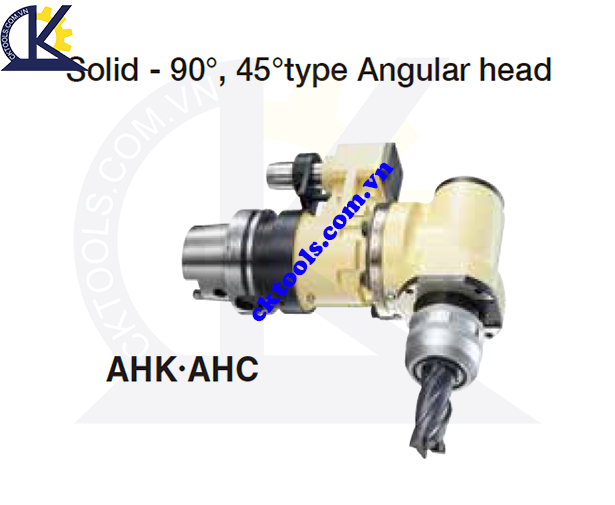 Đầu kẹp dao NIKKEN HSK63A-AHK.AHC, Holder NIKKEN HSK63A-AHK.AHC, SOLID-90, 45 TYPE ANGULAR HEAD HSK63A-AHK.AHC