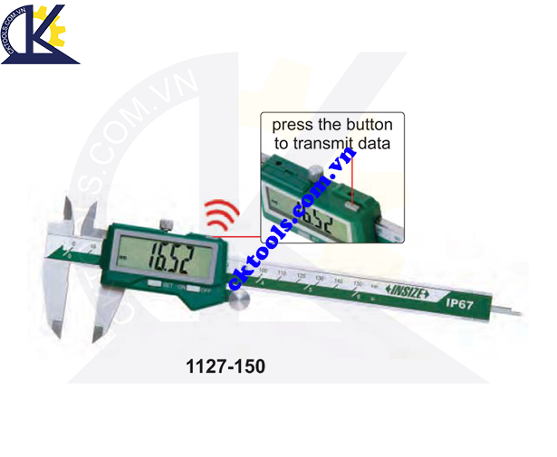 Thước cặp điện tử  INSIZE  1127-300W  , BUILT-IN BLUETOOTH IP67 WATERPROOF  DIGITAL CALIPERS  1127-300W