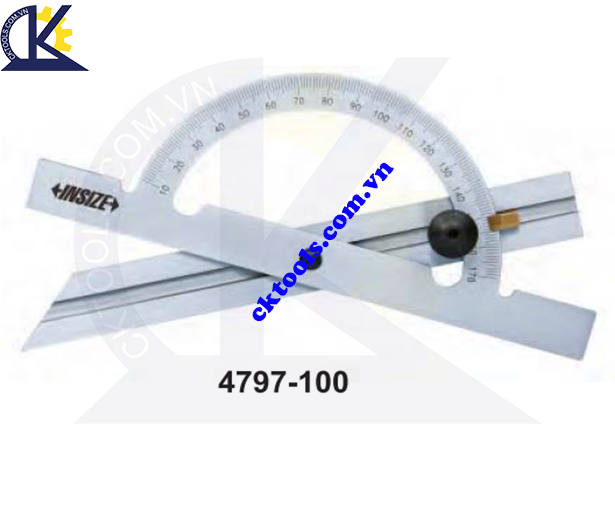 Thước đo độ INSIZE   4797-100 ,    PROTRACTORS  4797-100