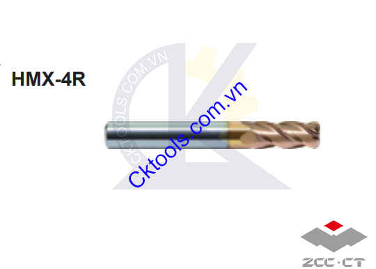 Dao phay  ZCCCT  dòng   HMX-4R-D1.0R0.2 , HMX-4R-D1.5R0.2  , Dao phay  ngón hợp kim   ZCC.CT  HMX-4R-D1.0R0.2 , HMX-4R-D1.5R0.2