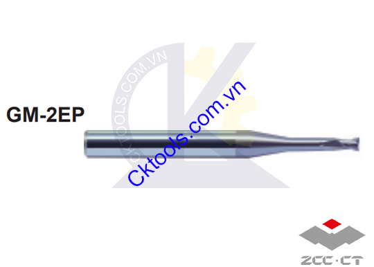 Dao phay  ZCCCT  dòng  GM-2EP-D0.4-M04 ,GM-2EP-D0.5-M04 , GM-2EP-D0.5-M06 , Dao phay  ngón hợp kim  ZCC.CT  GM-2EP-D0.4-M04 ,GM-2EP-D0.5-M04 , GM-2EP-D0.5-M06