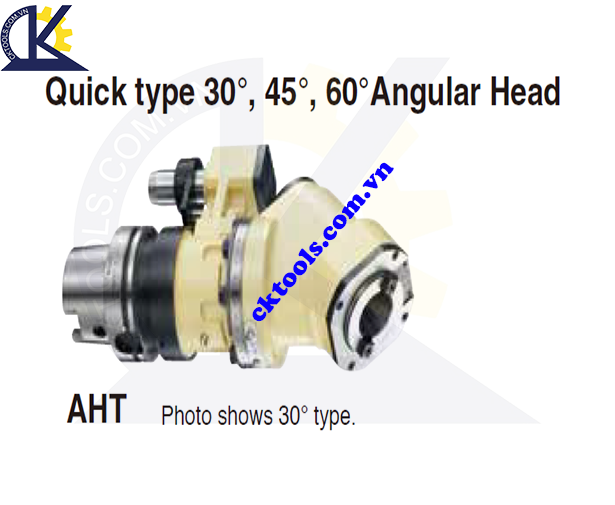 Đầu kẹp dao NIKKEN HSK63A-AHT, Holder NIKKEN HSK63A-AHT, QUICK TYPE 30, 45, 60 ANGULAR HEAD HSK63A-AHT