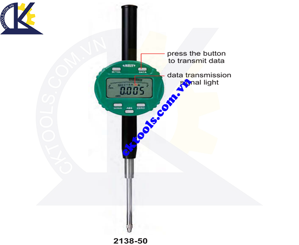  Đồng hồ đo lỗ  INSIZE   2138-50 , DIGITAL INDICATORS (WITH TRANSMIT BUTTON AND LIGHT  ) 2138-50