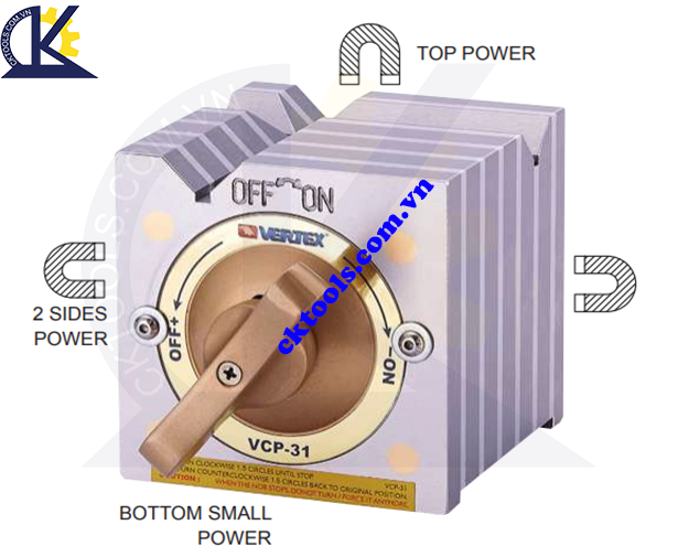 KHỐI VUÔNG TỪ TÍNH  VERTEX  VCP-31